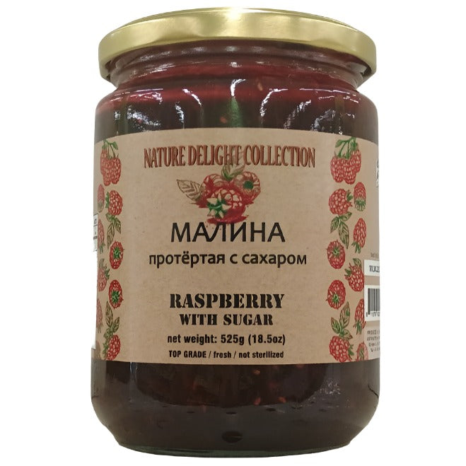 "Nature Delight Collection" Raspberry with Sugar 525g