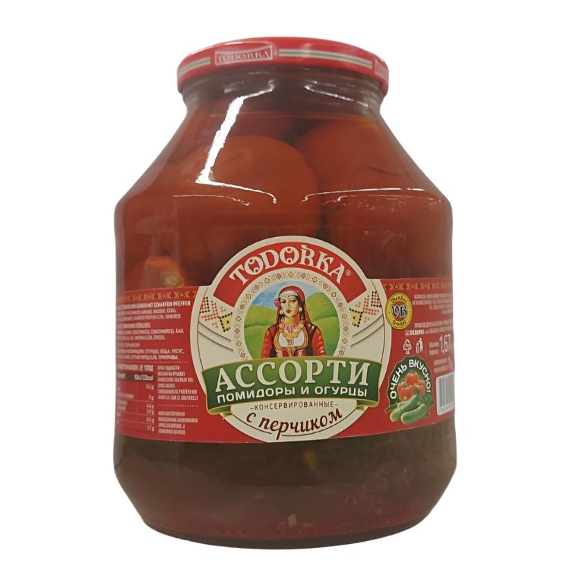 "Todorka" Assorty Marinated Tomatoes with Pepper 1670g