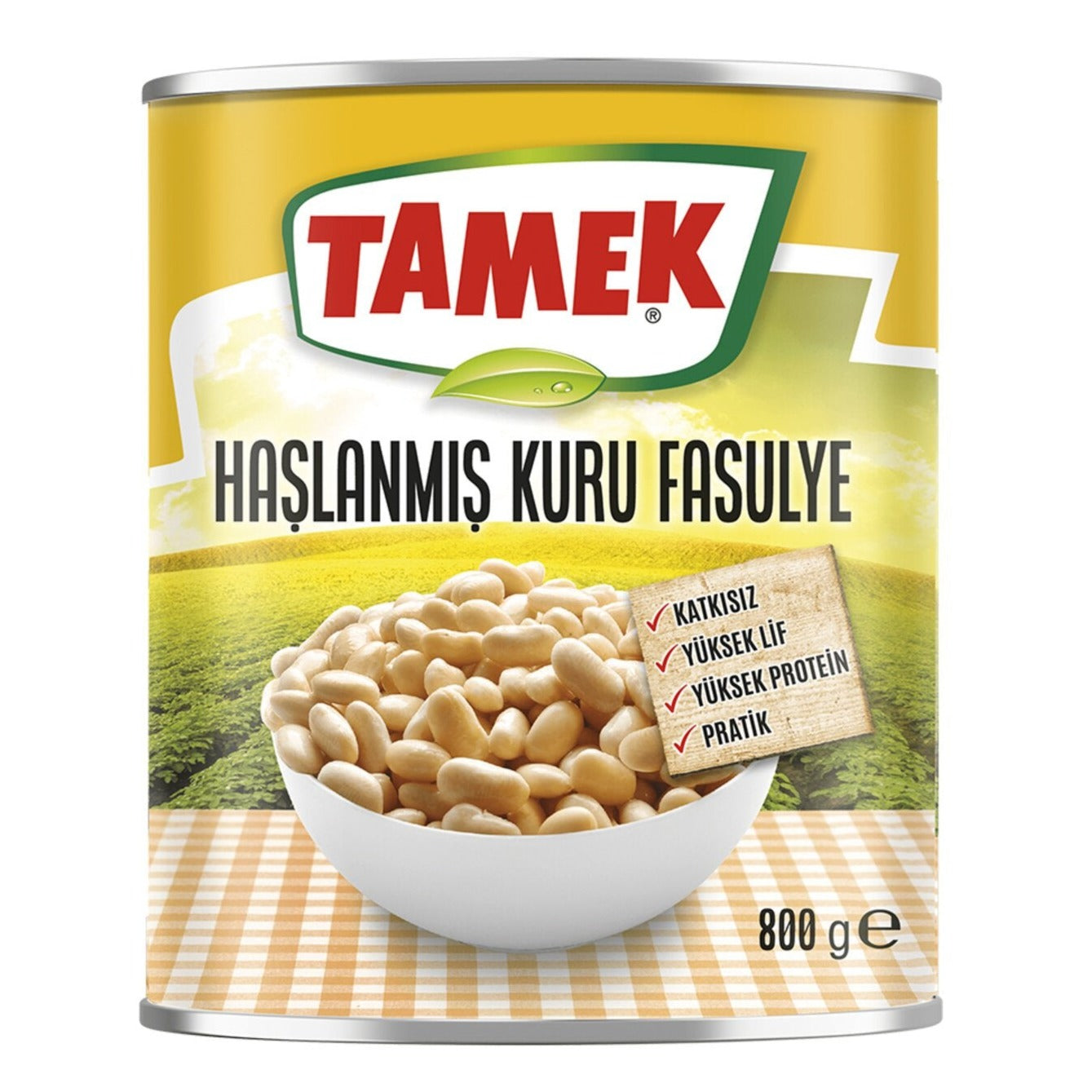 "TAMEK" Boiled White Beans 800g