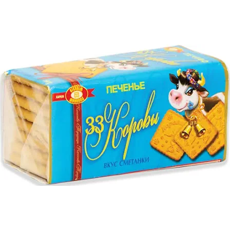 "33 Korovi" Cookies With Sour Cream Flavor 180g