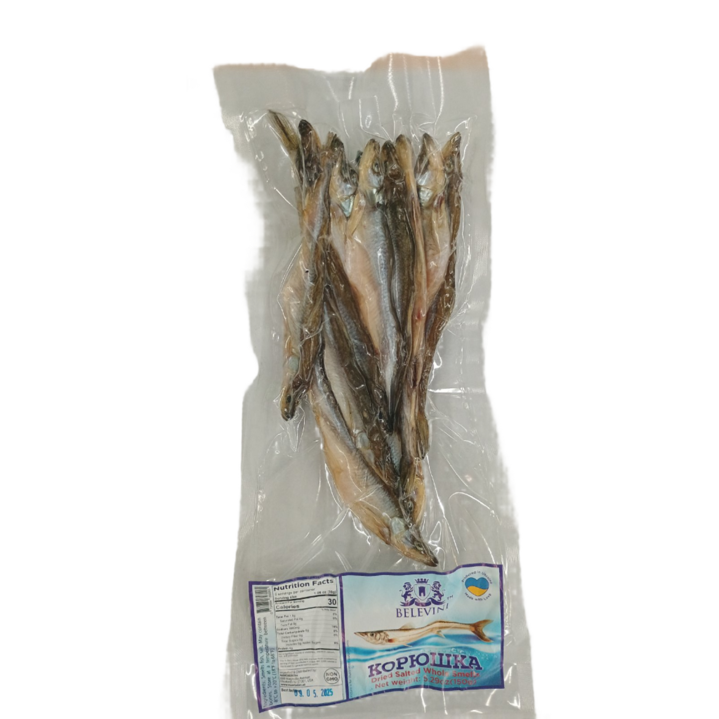 "Belevini" Dried Smelts (Korushka) 150g