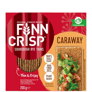 "FINN CRISP" Caraway Sourdough Rye Thins 200g