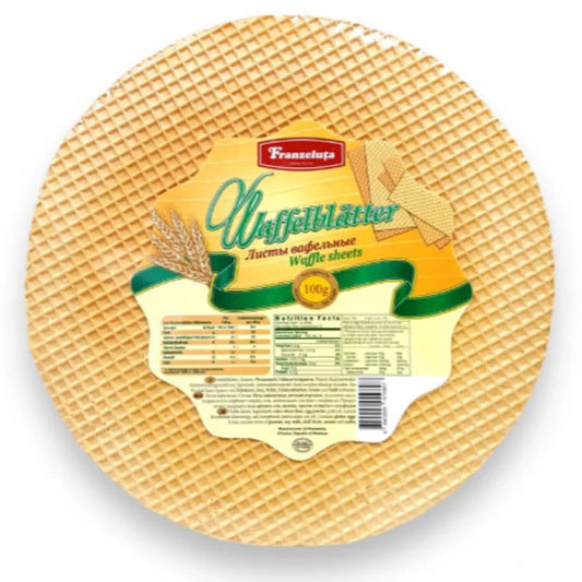"Franzeluta" Waffelblatter Round Waffle Sheet 100g
