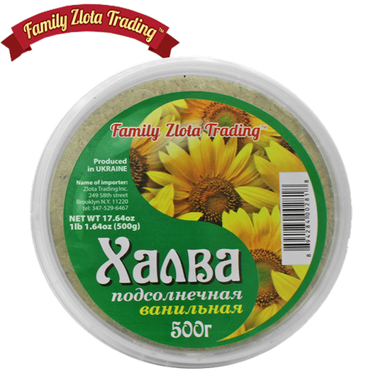 Family Zlota Trading Halva Sunflower with Vanilla Flavor 500g