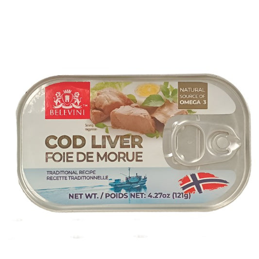 "BELEVINI" COD LIVER 121g