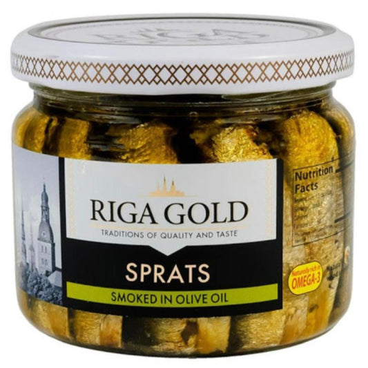 "Riga Gold" Smoked Sprats in Olive Oil  270g